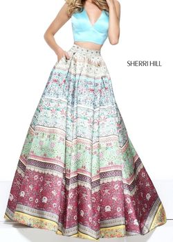 Sherri Hill Multicolor Size 8 Two Piece Prom Ball gown on Queenly