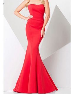 Tony Bowls Red Size 2 Pageant Mermaid Dress on Queenly
