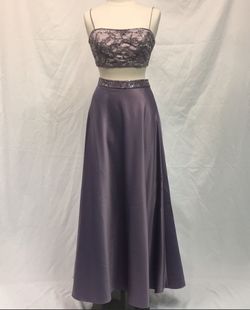 Claires Collection Purple Size 10 Military Prom Straight Dress on Queenly