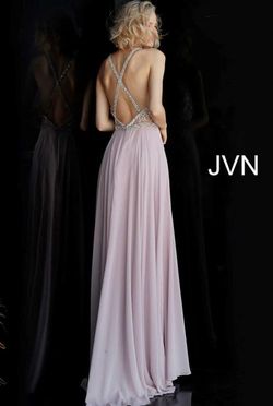 Style 66050 JVN Purple Size 00 Halter Plunge A-line Dress on Queenly