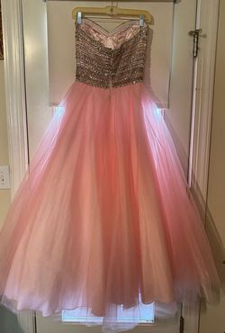 Tiffany Designs Pink Size 4 Floor Length 50 Off Ball gown on Queenly
