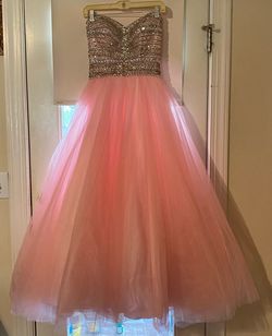 Tiffany Designs Pink Size 4 Floor Length 50 Off Ball gown on Queenly