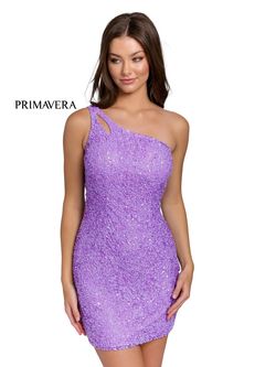 Style Anna Primavera Purple Size 2 One Shoulder Euphoria Cocktail Dress on Queenly