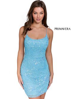 Style Eva Primavera Blue Size 00 Mini Floor Length Cocktail Dress on Queenly