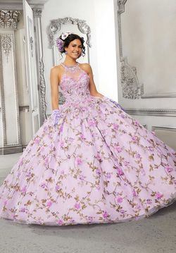 Style Lorena Morilee Purple Size 14 Quinceanera Floor Length Ball gown on Queenly