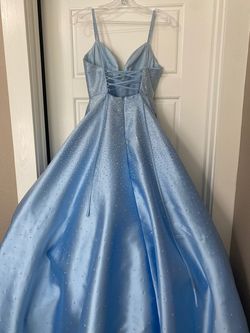 Sherri Hill Blue Size 0 Homecoming Floor Length Ball gown on Queenly