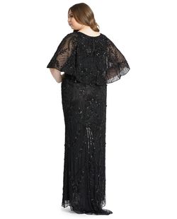 Style 5335F Mac Duggal Black Tie Size 22 Floor Length Plus Size Straight Dress on Queenly
