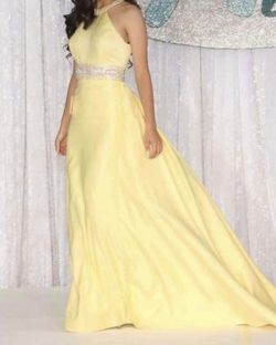 Jasz Couture Yellow Size 00 Black Tie 70 Off Train Dress on Queenly