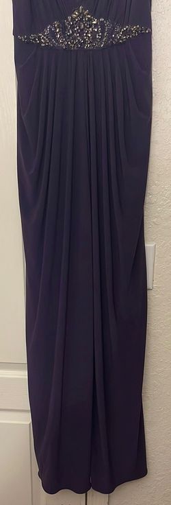 Adrianna Papell Purple Size 2 50 Off Military Floor Length Straight Dress on Queenly