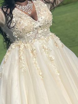 Nude Size 22 Ball gown on Queenly