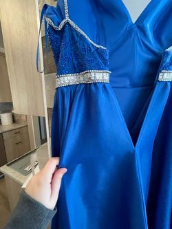 Johnathan Kayne Royal Blue Size 10 Straight Dress on Queenly