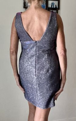 Sherri Hill Silver Size 6 Black Tie Euphoria Floor Length Midi Cocktail Dress on Queenly