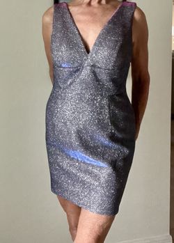 Sherri Hill Silver Size 6 Black Tie Euphoria Floor Length Midi Cocktail Dress on Queenly