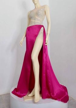 Ratee Siranan Thailand Hot Pink Size 2 Custom Silk Straight Dress on Queenly
