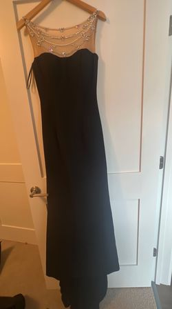 Sherri Hill Black Tie Size 8 Prom Military Straight Dress on Queenly