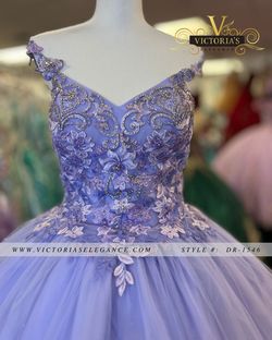 Style 1546 Purple Size 10 Ball gown on Queenly