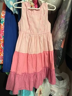 Sweet Pink Size 6 Military Floor Length Girls Size A-line Dress on Queenly