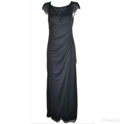 Xscape Blue Size 8 Prom Straight Dress on Queenly