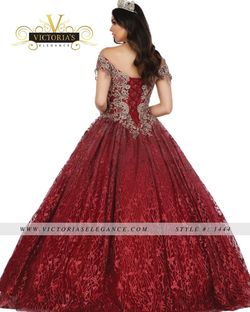 Style 1444 Multicolor Size 8 Ball gown on Queenly