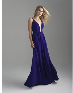 Madison James Purple Size 4 Floor Length A-line Dress on Queenly