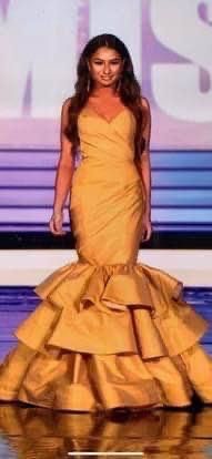 Fernando Wong Yellow Size 0 Pageant Floor Length Prom Mermaid Dress on Queenly