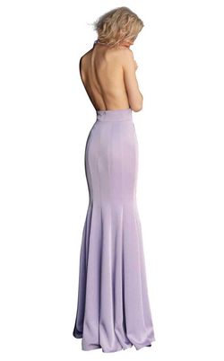 Style JVN67271 Jovani Purple Size 6 Black Tie Floor Length Mermaid Dress on Queenly