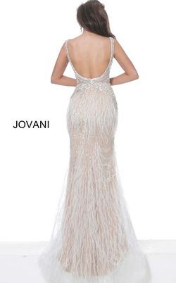 Style 3023 Jovani White Size 10 Floor Length Prom Pageant Mermaid Dress on Queenly
