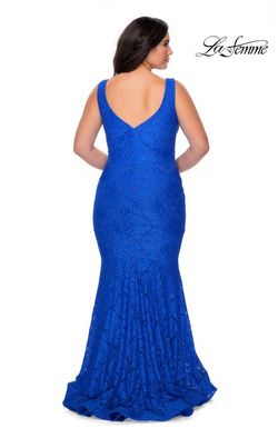 Style 28948 La Femme Blue Size 18 Tall Height Mermaid Dress on Queenly