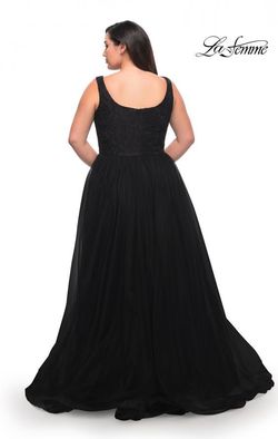 Style 29070 La Femme Black Size 16 Tall Height Pageant Floor Length A-line Dress on Queenly