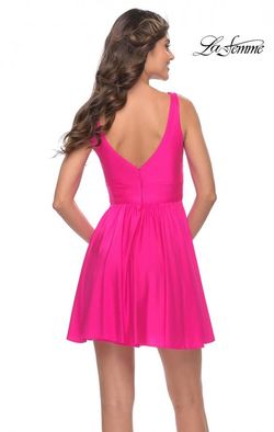 Style 30979 La Femme Pink Size 6 Tall Height Mini Cocktail Dress on Queenly
