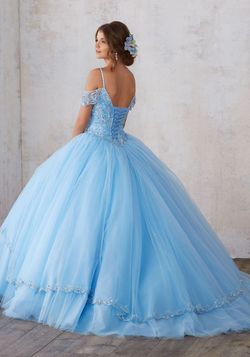 Style 89135 Morilee Blue Size 8 Black Tie Ballgown Ball gown on Queenly