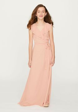 Style 13202 Morilee Green Size 10 Ruffles Military Straight Dress on Queenly