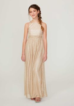 Style 13212 Morilee Gold Size 14 Plus Size Black Tie Military Floor Length Straight Dress on Queenly
