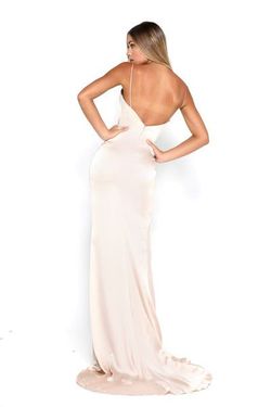 Style STEPHANIE Portia & Scarlett Gold Size 186 Jersey Tall Height Side slit Dress on Queenly