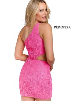 Style 3836 Primavera Couture Pink Size 4 Floor Length Euphoria Cocktail Dress on Queenly