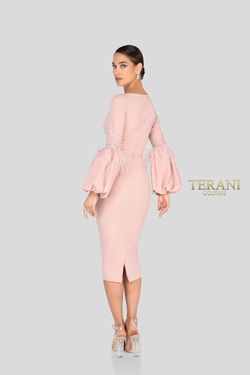 Style 1912C9643 Terani Couture Pink Size 4 Black Tie Free Shipping Cocktail Dress on Queenly