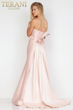 Style 231E0308 Terani Couture Pink Size 14 Floor Length Free Shipping Mermaid Dress on Queenly