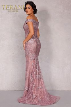 Style 1913GL9586 Terani Couture Purple Size 8 Floor Length Tall Height Mermaid Dress on Queenly