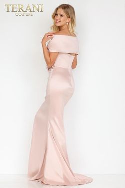 Style 2021M2969 Terani Couture Pink Size 14 Plus Size Tall Height Straight Dress on Queenly