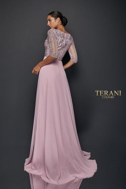 Style 1921M0504 Terani Couture Pink Size 4 Tall Height Pageant Tulle A-line Dress on Queenly