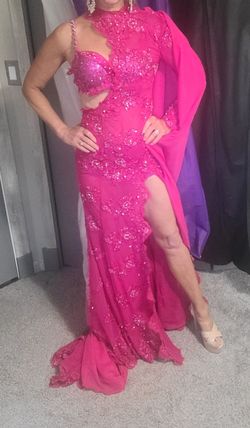 Pink Size 2.0 Side slit Dress on Queenly