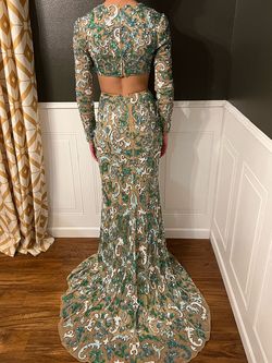 Sherri Hill Multicolor Size 0 Floor Length Mermaid Dress on Queenly
