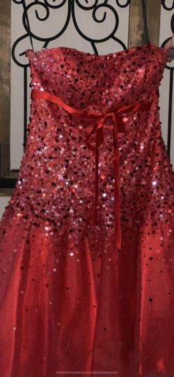 Camille La Vie Red Size 6 Jewelled 50 Off A-line Dress on Queenly