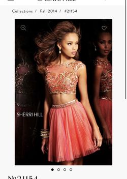 Sherri Hill Pink Size 00 Euphoria Homecoming Beaded Top Cocktail Dress on Queenly