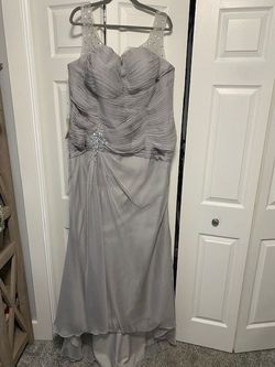 Silver Size 22 Straight Dress on Queenly