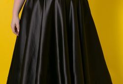 Style CE2301 Sydney's Closet Black Size 26 A-line Jewelled Floor Length Cocktail Dress on Queenly