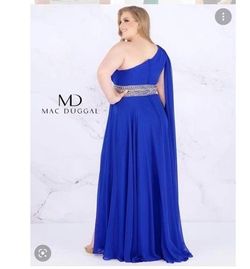 Mac Duggal Blue Size 20 Plus Size 70 Off Military Straight Dress on Queenly