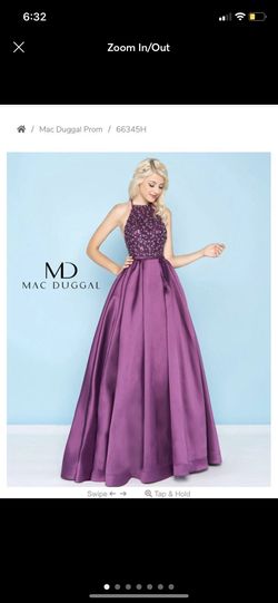 Mac Duggal Purple Size 8 Pageant 70 Off Train Dress on Queenly