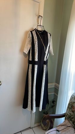 Stella McCartney Black Size 10 High Neck Polyester Silk Mini Straight Dress on Queenly
