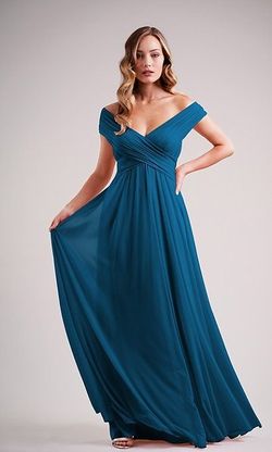 Style L224015 Jasmine Belsoie Blue Size 22 Floor Length 50 Off Plus Size A-line Dress on Queenly